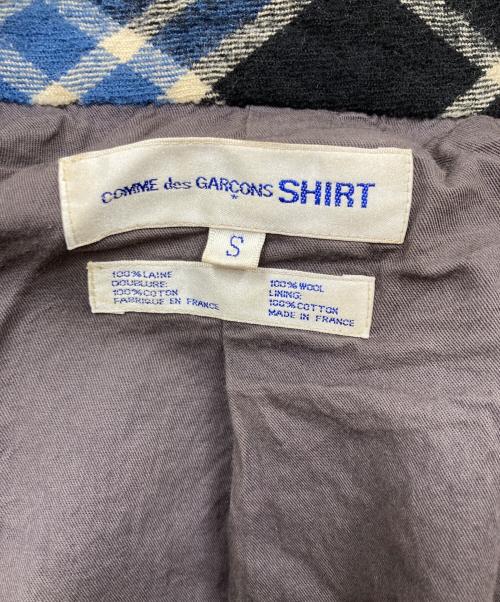 COMME des GARCONS SHIRT（コムデギャルソンシャツ）COMME des GARCONS SHIRT (コムデギャルソンシャツ) テーラードジャケット ブルー サイズ:Sの古着・服飾アイテム