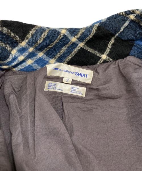 COMME des GARCONS SHIRT（コムデギャルソンシャツ）COMME des GARCONS SHIRT (コムデギャルソンシャツ) テーラードジャケット ブルー サイズ:Sの古着・服飾アイテム