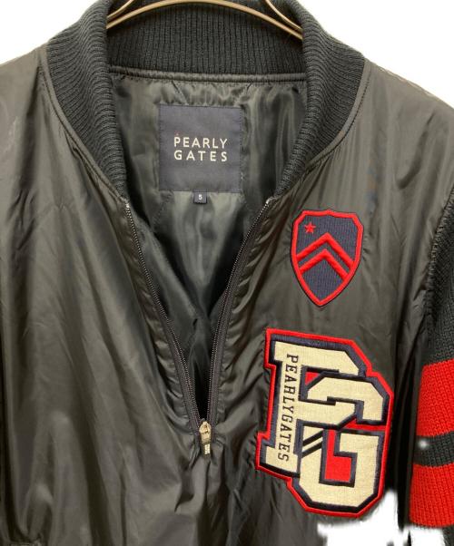 PEARLY GATES（パーリーゲイツ）PEARLY GATES (パーリーゲイツ) ワッペン付き中綿ジャケット ネイビー サイズ:5の古着・服飾アイテム
