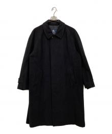 BURBERRY LONDON（バーバリーロンドン）の古着「カシミヤ混ステンカラーコート」｜ネイビー