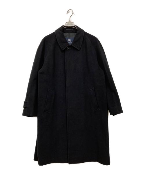 BURBERRY LONDON（バーバリーロンドン）BURBERRY LONDON (バーバリーロンドン) カシミヤ混ステンカラーコート ネイビー サイズ:表記なしの古着・服飾アイテム