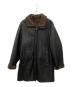 ARMANI COLLEZIONI（アルマーニ コレツィオーニ）の古着「シープレザーコート」｜ブラック