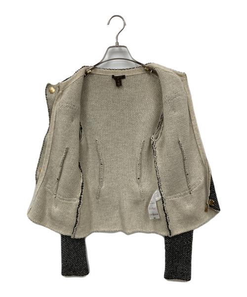 LOUIS VUITTON（ルイ ヴィトン）LOUIS VUITTON (ルイ ヴィトン) ノーカラージャケット グレー サイズ:Sの古着・服飾アイテム