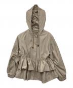 CELFORDセルフォード）の古着「ティアードフリル撥水ブルゾン」｜ベージュ