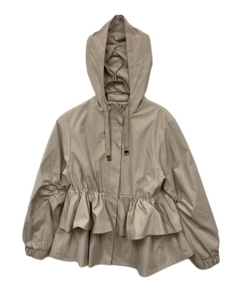 CELFORD（セルフォード）CELFORD (セルフォード) ティアードフリル撥水ブルゾン ベージュ サイズ:36の古着・服飾アイテム