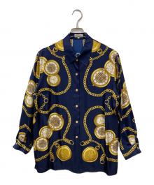 Burberry's（バーバリー）の古着「ポケットウォッチ柄シャツ」｜ネイビー