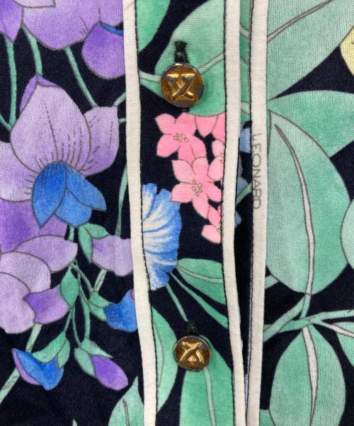 LEONARD（レオナール）LEONARD (レオナール) 花柄シャツ ネイビー サイズ:不明の古着・服飾アイテム