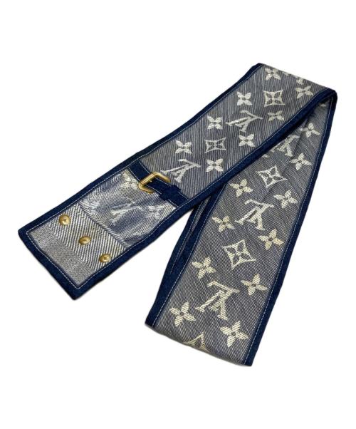 LOUIS VUITTON（ルイ ヴィトン）LOUIS VUITTON (ルイ ヴィトン) バンドー デニム ツイリー ネイビーの古着・服飾アイテム