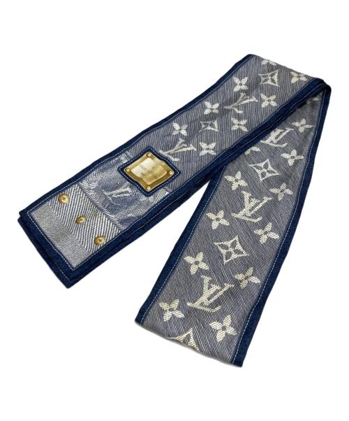 LOUIS VUITTON（ルイ ヴィトン）LOUIS VUITTON (ルイ ヴィトン) バンドー デニム ツイリー ネイビーの古着・服飾アイテム