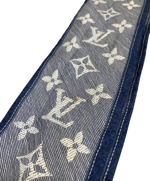 LOUIS VUITTON（ルイ ヴィトン）LOUIS VUITTON (ルイ ヴィトン) バンドー デニム ツイリー ネイビーの古着・服飾アイテム