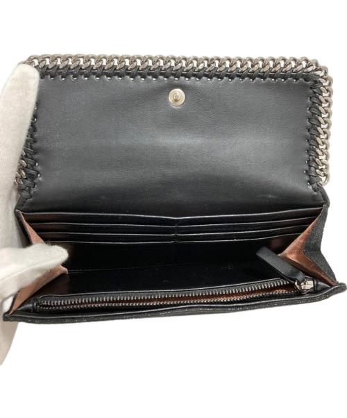 STELLA McCARTNEY（ステラマッカートニー）STELLA McCARTNEY (ステラマッカートニー) ファラベラ コンチネンタルウォレット ブラックの古着・服飾アイテム