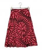 VIVIENNE TAMヴィヴィアンタム）の古着「ドラゴンマンダラプリント スカート」｜レッド