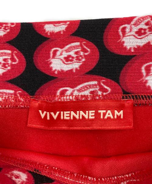 VIVIENNE TAM（ヴィヴィアンタム）VIVIENNE TAM (ヴィヴィアンタム) ドラゴンマンダラプリント スカート レッド サイズ:40 未使用品の古着・服飾アイテム