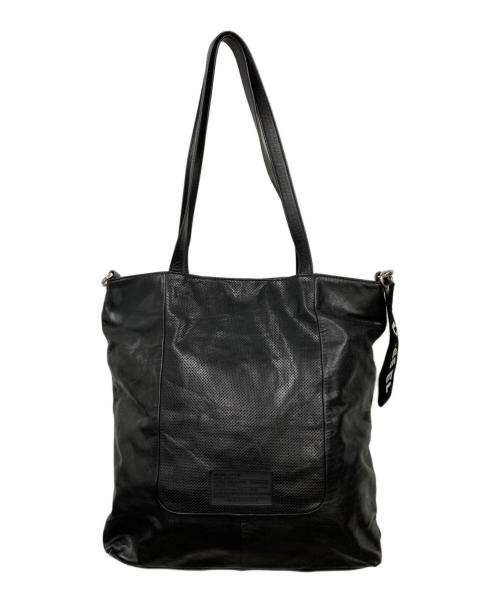 DIESEL（ディーゼル）DIESEL (ディーゼル) レザートートバッグ ブラックの古着・服飾アイテム