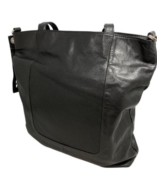 DIESEL（ディーゼル）DIESEL (ディーゼル) レザートートバッグ ブラックの古着・服飾アイテム