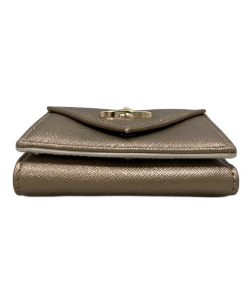 Vivienne Westwood（ヴィヴィアンウエストウッド）Vivienne Westwood (ヴィヴィアンウエストウッド) 3つ折り財布 ブラウンの古着・服飾アイテム