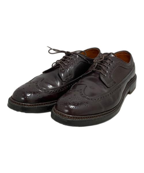 Alden（オールデン）Alden (オールデン) UNITED ARROWS (ユナイテッドアローズ) コードバンロングウィングチップ ブラウン サイズ:71/2の古着・服飾アイテム