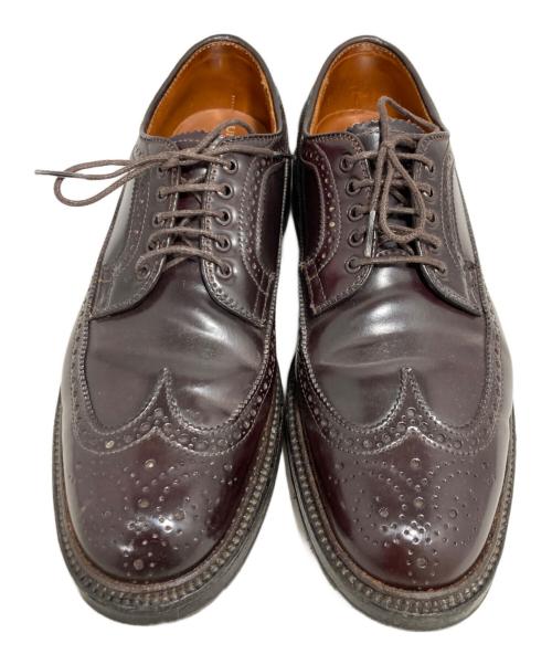 Alden（オールデン）Alden (オールデン) UNITED ARROWS (ユナイテッドアローズ) コードバンロングウィングチップ ブラウン サイズ:71/2の古着・服飾アイテム