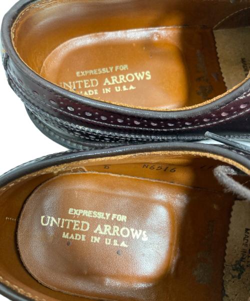 Alden（オールデン）Alden (オールデン) UNITED ARROWS (ユナイテッドアローズ) コードバンロングウィングチップ ブラウン サイズ:71/2の古着・服飾アイテム
