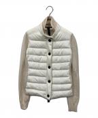 MONCLER GRENOBLEモンクレール グルノーブル）の古着「ダウン切替カーディガン」｜ホワイト