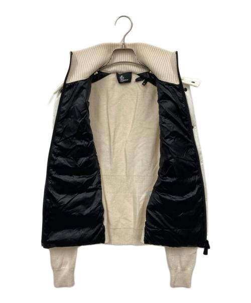 MONCLER GRENOBLE（モンクレール グルノーブル）MONCLER GRENOBLE (モンクレール グルノーブル) ダウン切替カーディガン ホワイト サイズ:Sの古着・服飾アイテム
