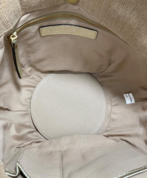 VIOLAd'ORO（ヴィオラドーロ）VIOLAd'ORO (ヴィオラドーロ) カゴバッグ ベージュ 未使用品の古着・服飾アイテム