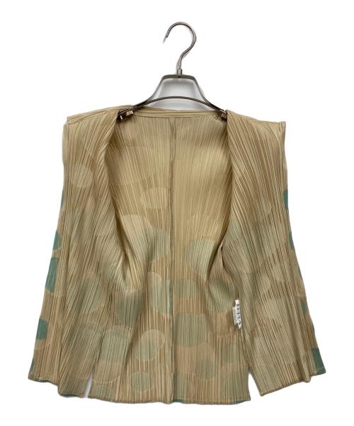 PLEATS PLEASE（プリーツプリーズ）PLEATS PLEASE (プリーツプリーズ) カーディガン イエロー サイズ:3の古着・服飾アイテム