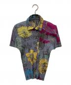 PLEATS PLEASEプリーツプリーズ）の古着「半袖シャツ」｜パープル