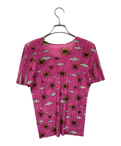 PLEATS PLEASE（プリーツプリーズ）PLEATS PLEASE (プリーツプリーズ) 半袖カットソー ピンク サイズ:3の古着・服飾アイテム