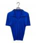 PLEATS PLEASE（プリーツプリーズ）の古着「ポロシャツ」｜ブルー