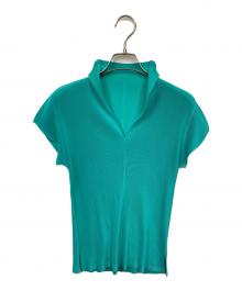 PLEATS PLEASE（プリーツプリーズ）の古着「Tシャツ」｜グリーン