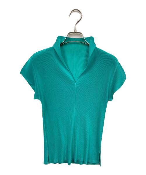 PLEATS PLEASE（プリーツプリーズ）PLEATS PLEASE (プリーツプリーズ) Tシャツ グリーン サイズ:3の古着・服飾アイテム