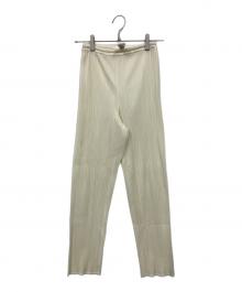 PLEATS PLEASE（プリーツプリーズ）の古着「プリーツパンツ」｜アイボリー