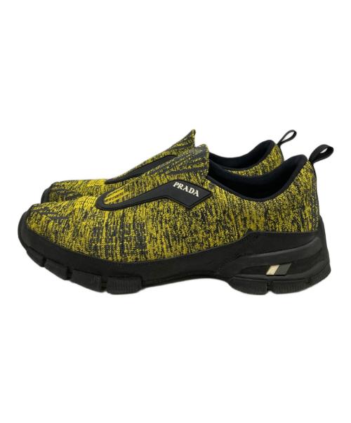 PRADA（プラダ）PRADA (プラダ) ローカットスニーカー イエロー サイズ:8の古着・服飾アイテム