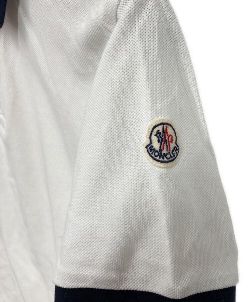 MONCLER（モンクレール）MONCLER (モンクレール) ポロシャツ ホワイト サイズ:Ｓの古着・服飾アイテム