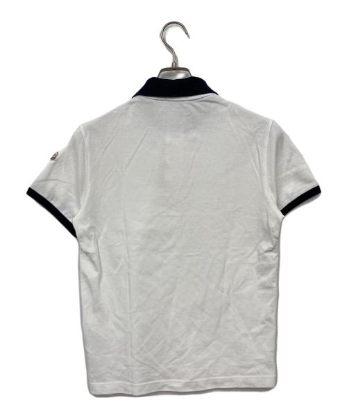 MONCLER（モンクレール）MONCLER (モンクレール) ポロシャツ ホワイト サイズ:Ｓの古着・服飾アイテム