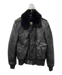 Schott（ショット）の古着「174ART G-1ライナー付レザージャケット」｜ブラック