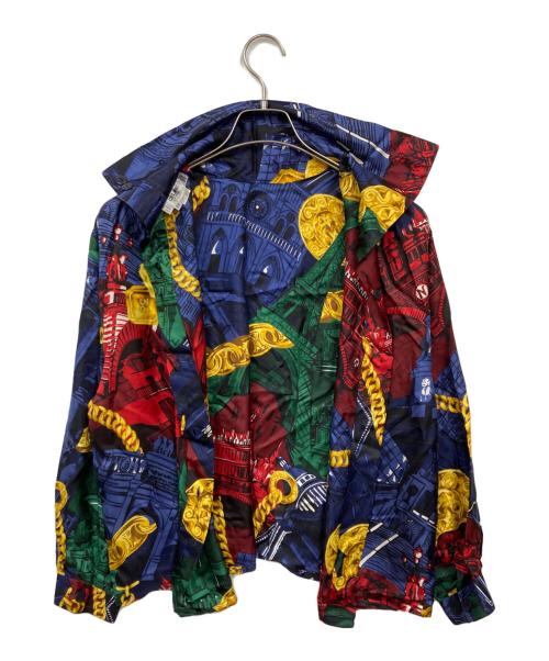 CELINE（セリーヌ）CELINE (セリーヌ) シルクブラウス スカイブルー サイズ:38の古着・服飾アイテム