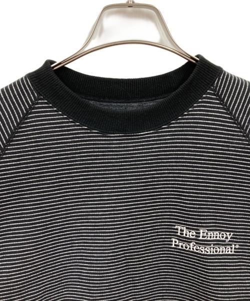 The Ennoy Professional（ザ エンノイ プロフェッショナル）The Ennoy Professional (ザ エンノイ プロフェッショナル) ボーダークルーネックスウェット Border Crew Neck Sweat ブラック サイズ:Lの古着・服飾アイテム