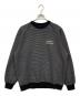 The Ennoy Professional（ザ エンノイ プロフェッショナル）の古着「ボーダークルーネックスウェット Border Crew Neck Sweat」｜ブラック