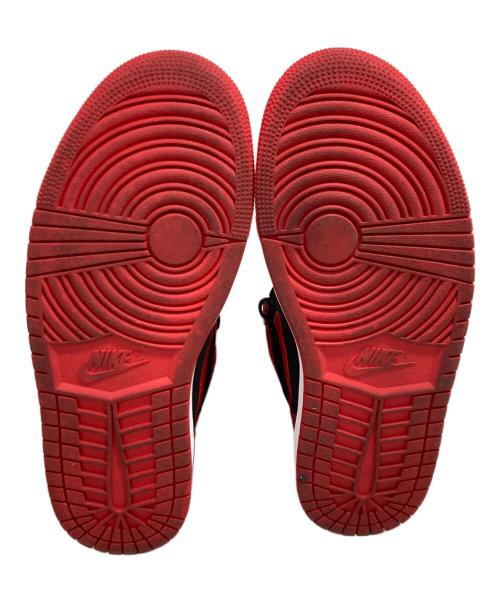 NIKE（ナイキ）NIKE (ナイキ) WMNS AIR JORDAN 1 RETRO HIGH OG レッド×ブラック サイズ:27.5ｃｍの古着・服飾アイテム