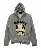 DSQUARED2ディースクエアード）の古着「パーカー」｜グレー