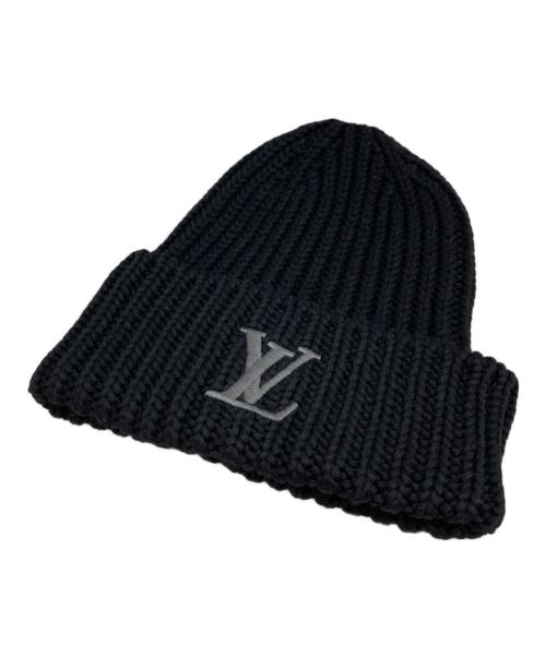 LOUIS VUITTON（ルイ ヴィトン）LOUIS VUITTON (ルイ ヴィトン) ニット帽 ブラックの古着・服飾アイテム