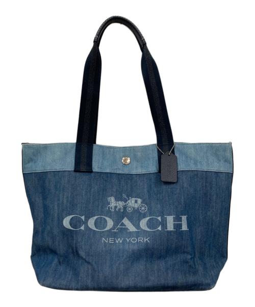 COACH（コーチ）COACH (コーチ) デニムトートバッグ インディゴの古着・服飾アイテム