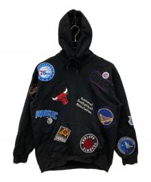 FREAK'S STORE×NBA（フリークスストア×エヌビーエー）の古着「ワッペン刺繍パーカー」｜ブラック