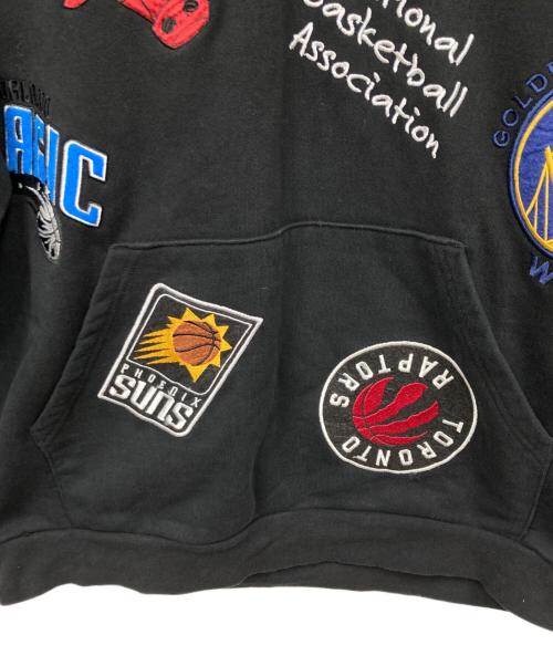 FREAK'S STORE（フリークスストア）FREAK'S STORE (フリークスストア) NBA (エヌビーエー) ワッペン刺繍パーカー ブラック サイズ:Lの古着・服飾アイテム