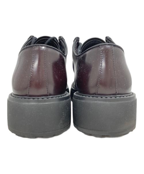 PRADA（プラダ）PRADA (プラダ) ダイアパソン オペークブラッシュドレザーシューズ ブラウン サイズ:77の古着・服飾アイテム