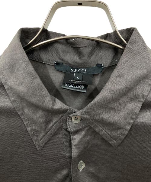 GUCCI（グッチ）GUCCI (グッチ) ポロシャツ グレー サイズ:Lの古着・服飾アイテム