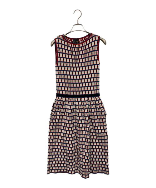FENDI（フェンディ）FENDI (フェンディ) ニットワンピース レッド サイズ:40の古着・服飾アイテム