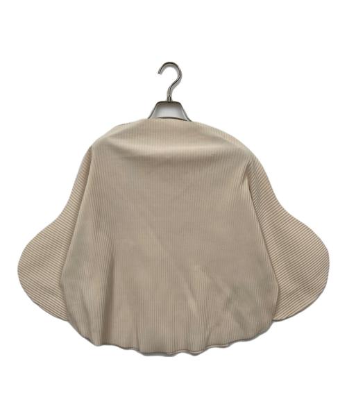 me ISSEY MIYAKE（ミーイッセイ ミヤケ）me ISSEY MIYAKE (ミーイッセイ ミヤケ) プリーツ変形カットソー ベージュ サイズ:不明の古着・服飾アイテム
